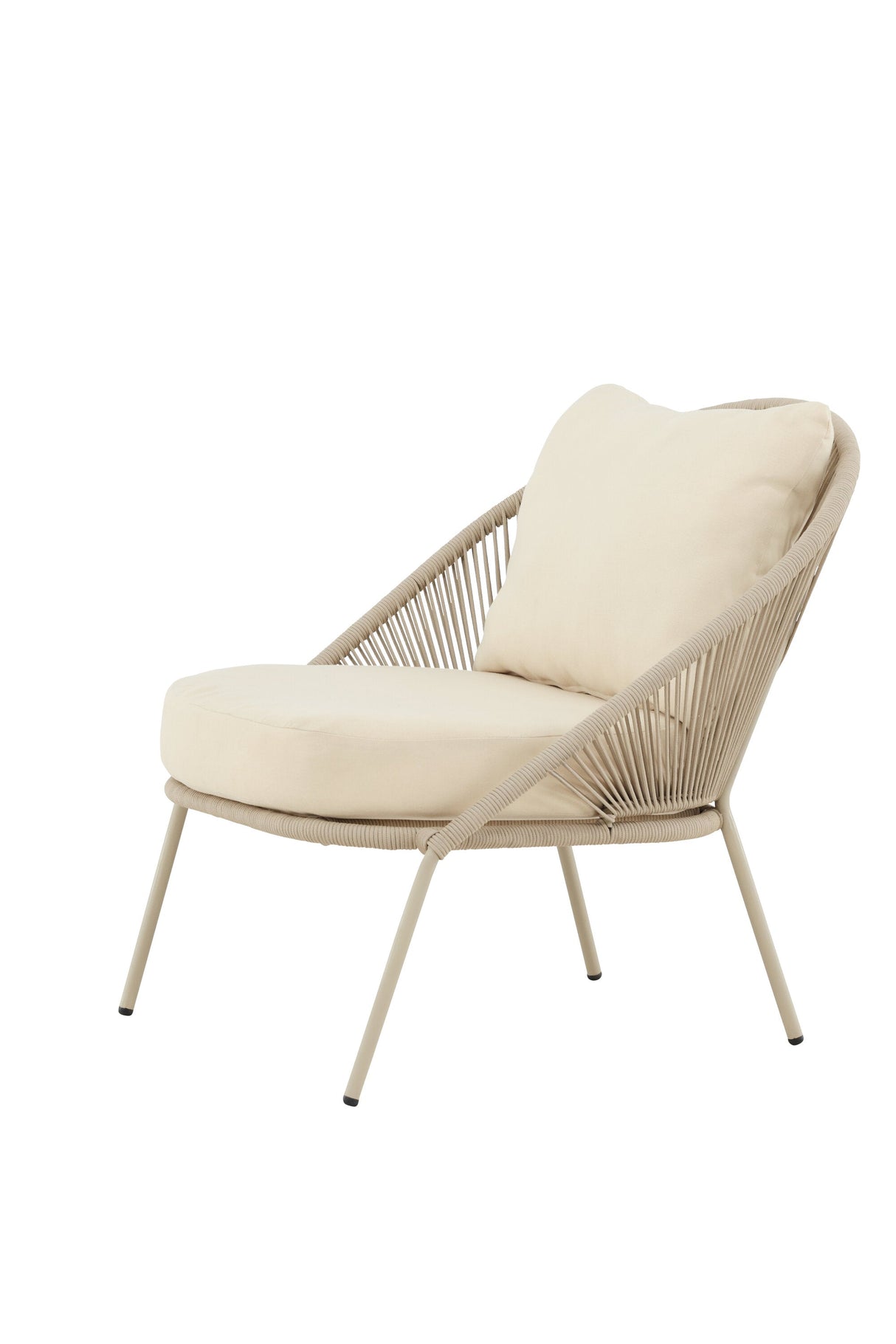Lindos Outdoor Lounge - Stuhl - beige/Stahl - Accent Chair - ALVAHOME