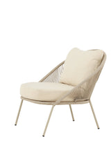 Lindos Outdoor Lounge - Stuhl - beige/Stahl - Accent Chair - ALVAHOME