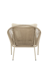 Lindos Outdoor Lounge - Stuhl - beige/Stahl - Accent Chair - ALVAHOME