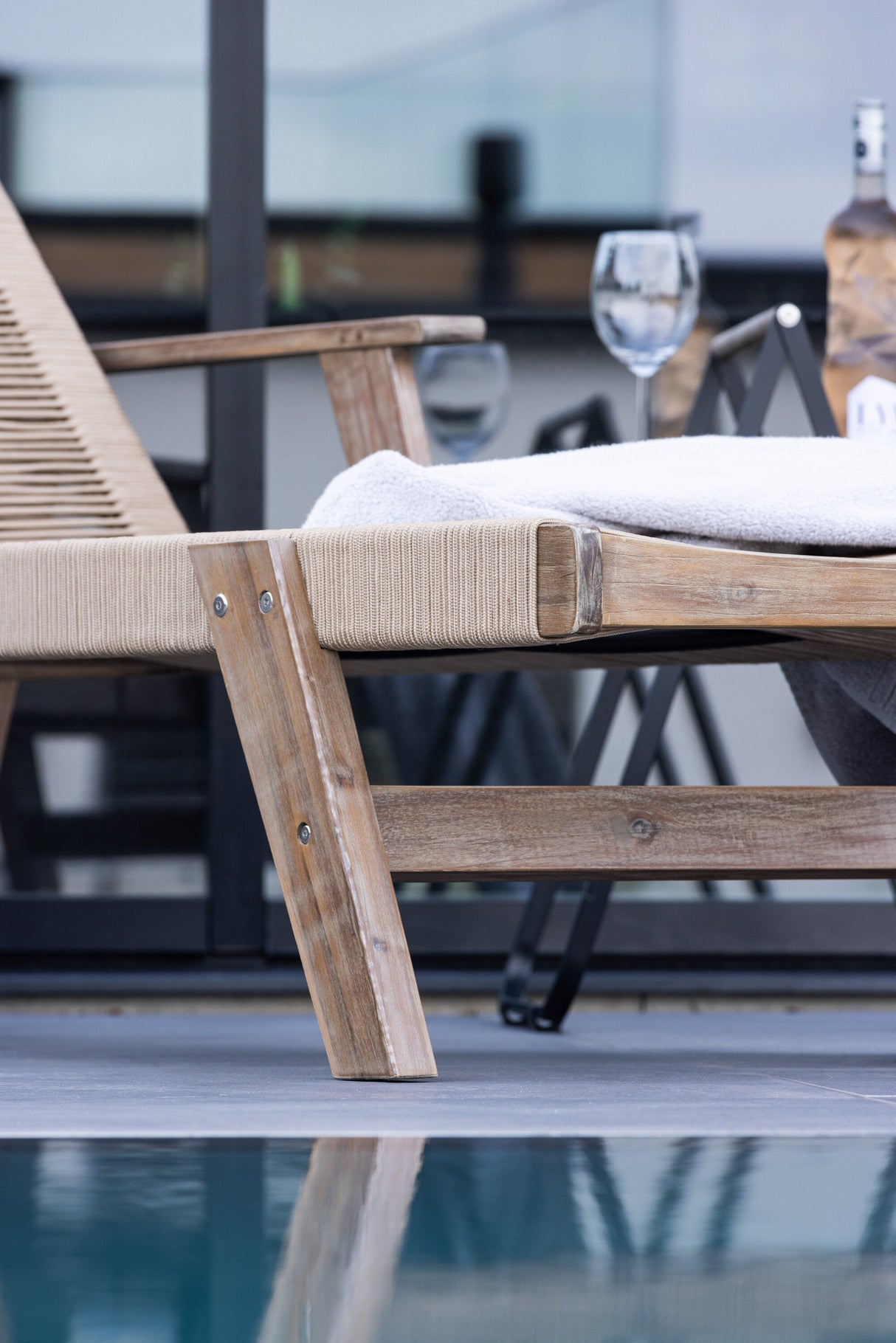Little John Outdoor Sun - Lounge - braun/Akazie - Outdoor Sun - Lounges - ALVAHOME