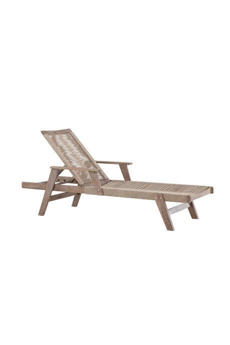 Little John Outdoor Sun - Lounge - braun/Akazie - Outdoor Sun - Lounges - ALVAHOME
