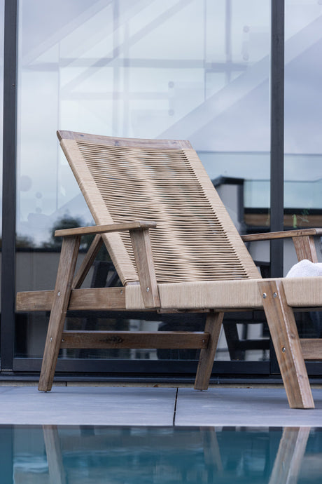 Little John Outdoor Sun - Lounge - braun/Akazie - Outdoor Sun - Lounges - ALVAHOME