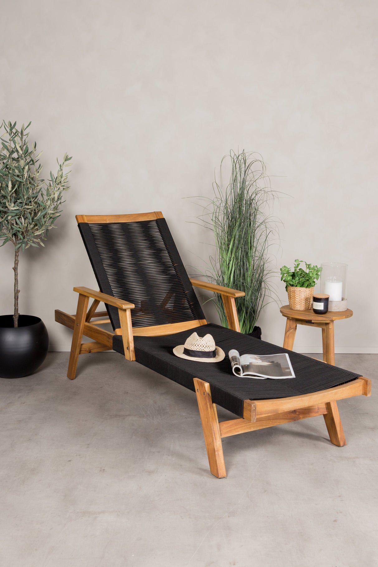 Little John Outdoor Sun - Lounge - natur/Akazie - Outdoor Sun - Lounges - ALVAHOME