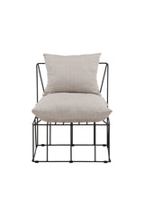 Livonia Lounge - Stuhl - beige/Polyester - Leinen - Lounge - Stühle - ALVAHOME