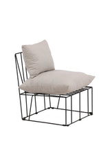 Livonia Lounge - Stuhl - beige/Polyester - Leinen - Lounge - Stühle - ALVAHOME