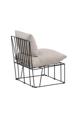 Livonia Lounge - Stuhl - beige/Polyester - Leinen - Lounge - Stühle - ALVAHOME
