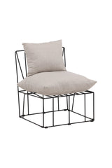 Livonia Lounge - Stuhl - beige/Polyester - Leinen - Lounge - Stühle - ALVAHOME