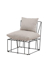Livonia Lounge - Stuhl - beige/Polyester - Leinen - Lounge - Stühle - ALVAHOME