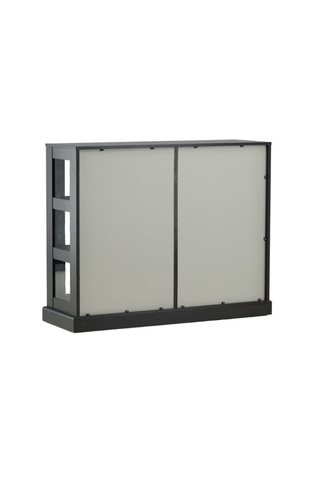 Lock Schrank - schwarz/MDF - Schränke - ALVAHOME