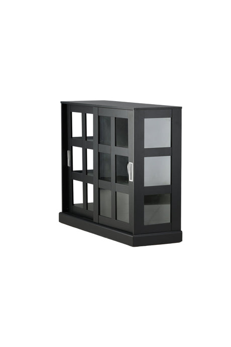 Lock Schrank - schwarz/MDF - Schränke - ALVAHOME