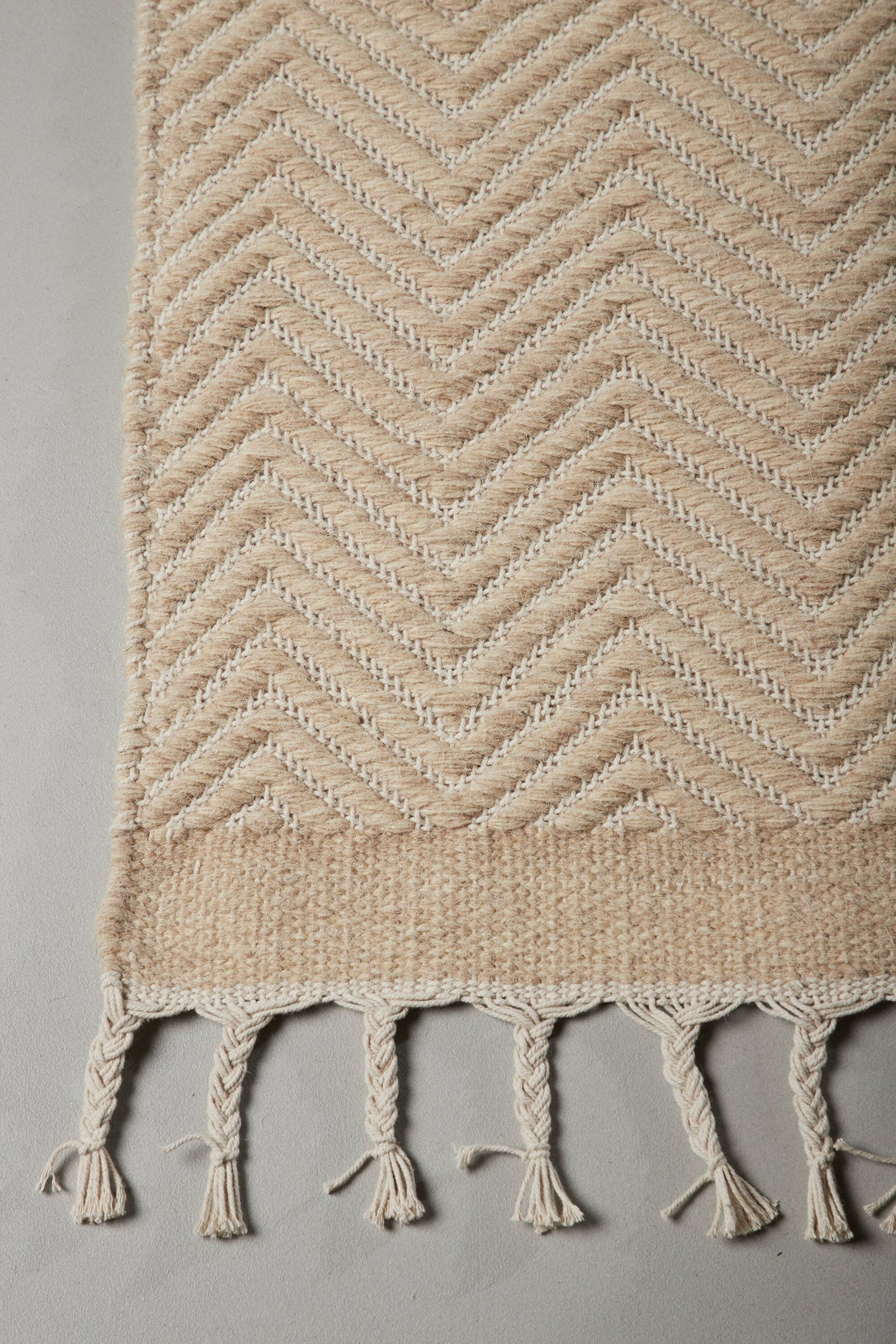 Loke Wohnzimmerteppich - beige/Wolle - Wohnzimmerteppiche - ALVAHOME