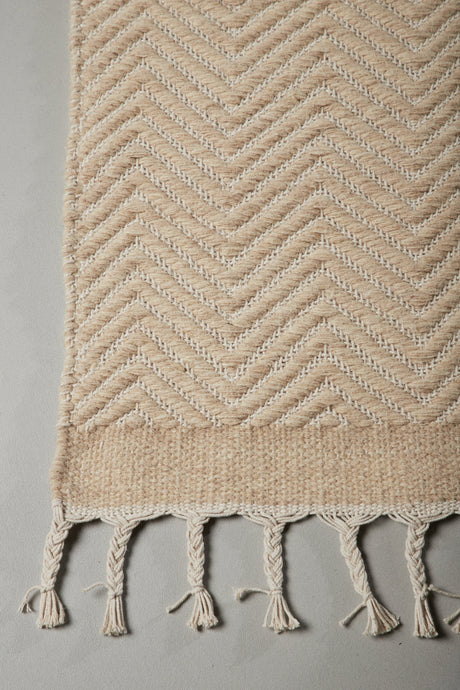 Loke Wohnzimmerteppich - beige/Wolle - Wohnzimmerteppiche - ALVAHOME