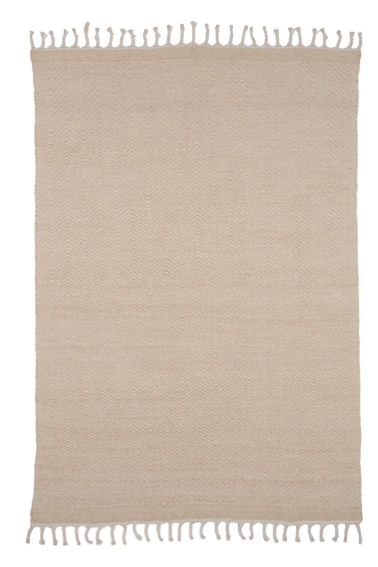 Loke Wohnzimmerteppich - beige/Wolle - Wohnzimmerteppiche - ALVAHOME
