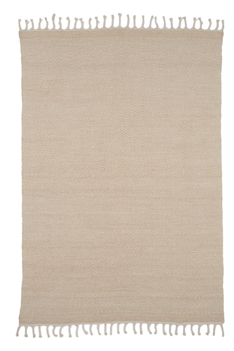Loke Wohnzimmerteppich - beige/Wolle - Wohnzimmerteppiche - ALVAHOME