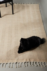 Loke Wohnzimmerteppich - beige/Wolle - Wohnzimmerteppiche - ALVAHOME