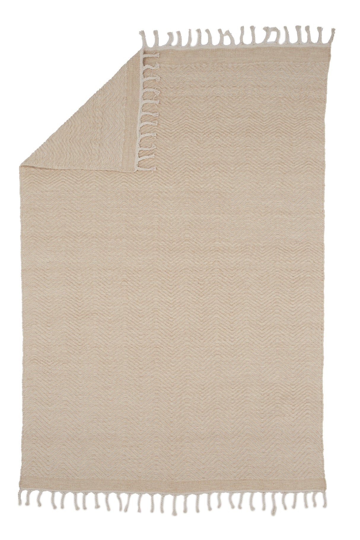 Loke Wohnzimmerteppich - beige/Wolle - Wohnzimmerteppiche - ALVAHOME