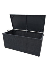 London Kissenbox - schwarz/Weidengeflecht - Kissenboxen - ALVAHOME