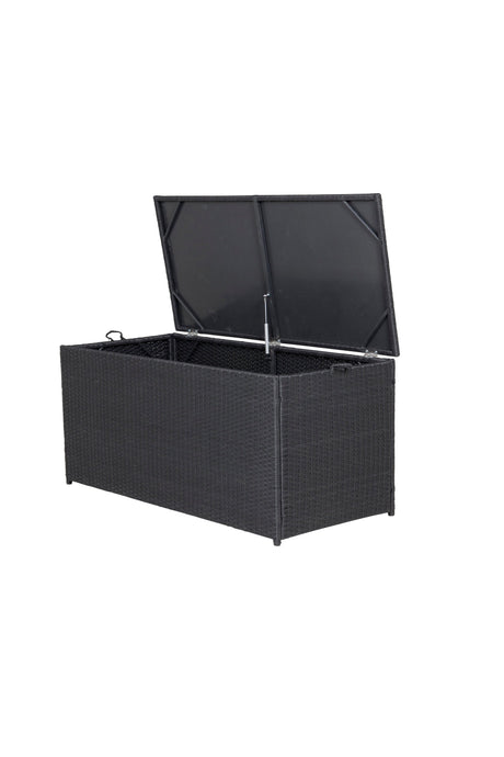 London Kissenbox - schwarz/Weidengeflecht - Kissenboxen - ALVAHOME