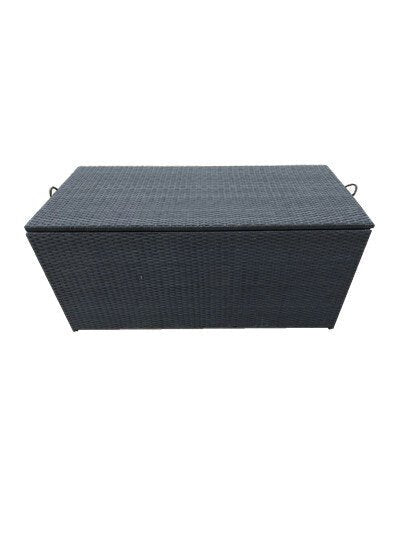 London Kissenbox - schwarz/Weidengeflecht - Kissenboxen - ALVAHOME