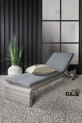 London Outdoor Sun - Lounge - grau/Weidengeflecht - Outdoor Sun - Lounges - ALVAHOME
