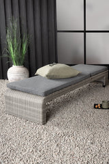 London Outdoor Sun - Lounge - grau/Weidengeflecht - Outdoor Sun - Lounges - ALVAHOME