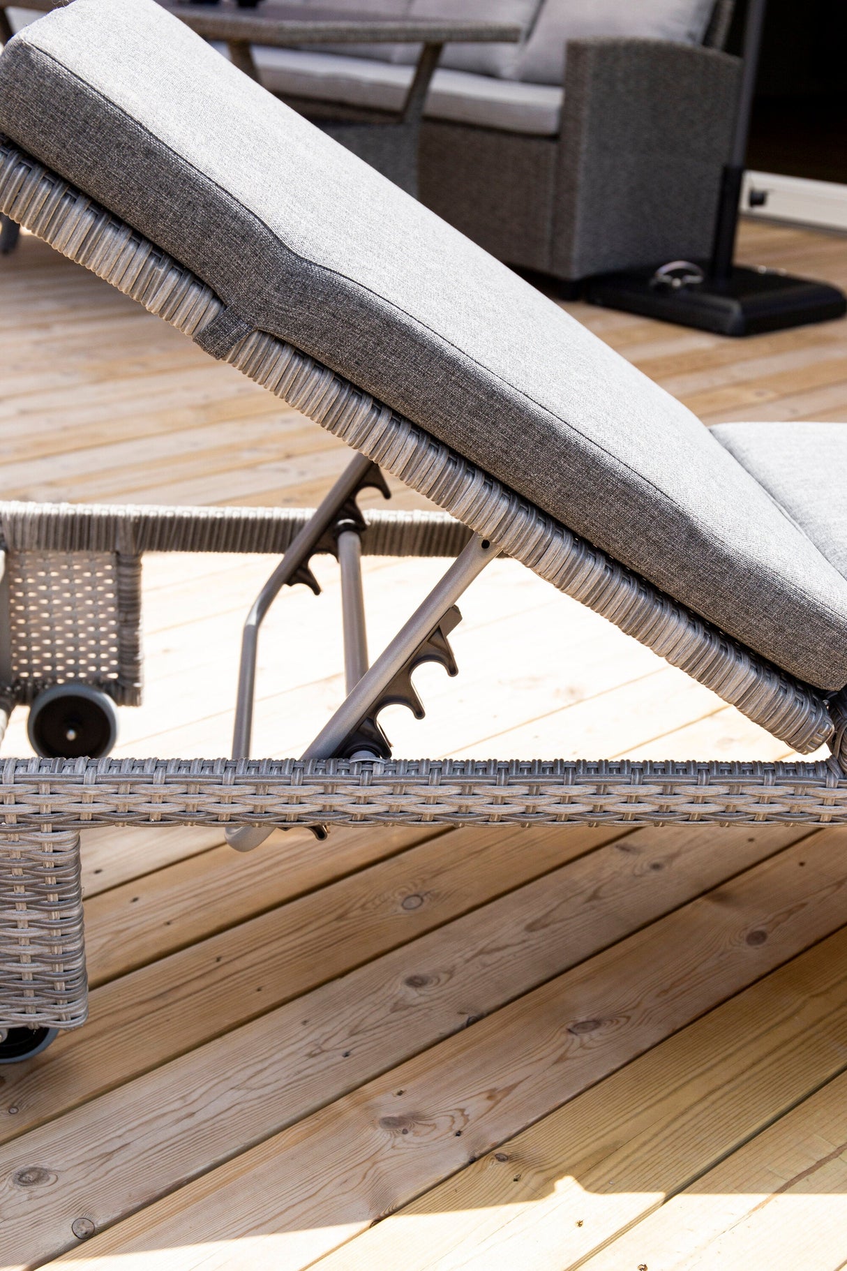 London Outdoor Sun - Lounge - grau/Weidengeflecht - Outdoor Sun - Lounges - ALVAHOME