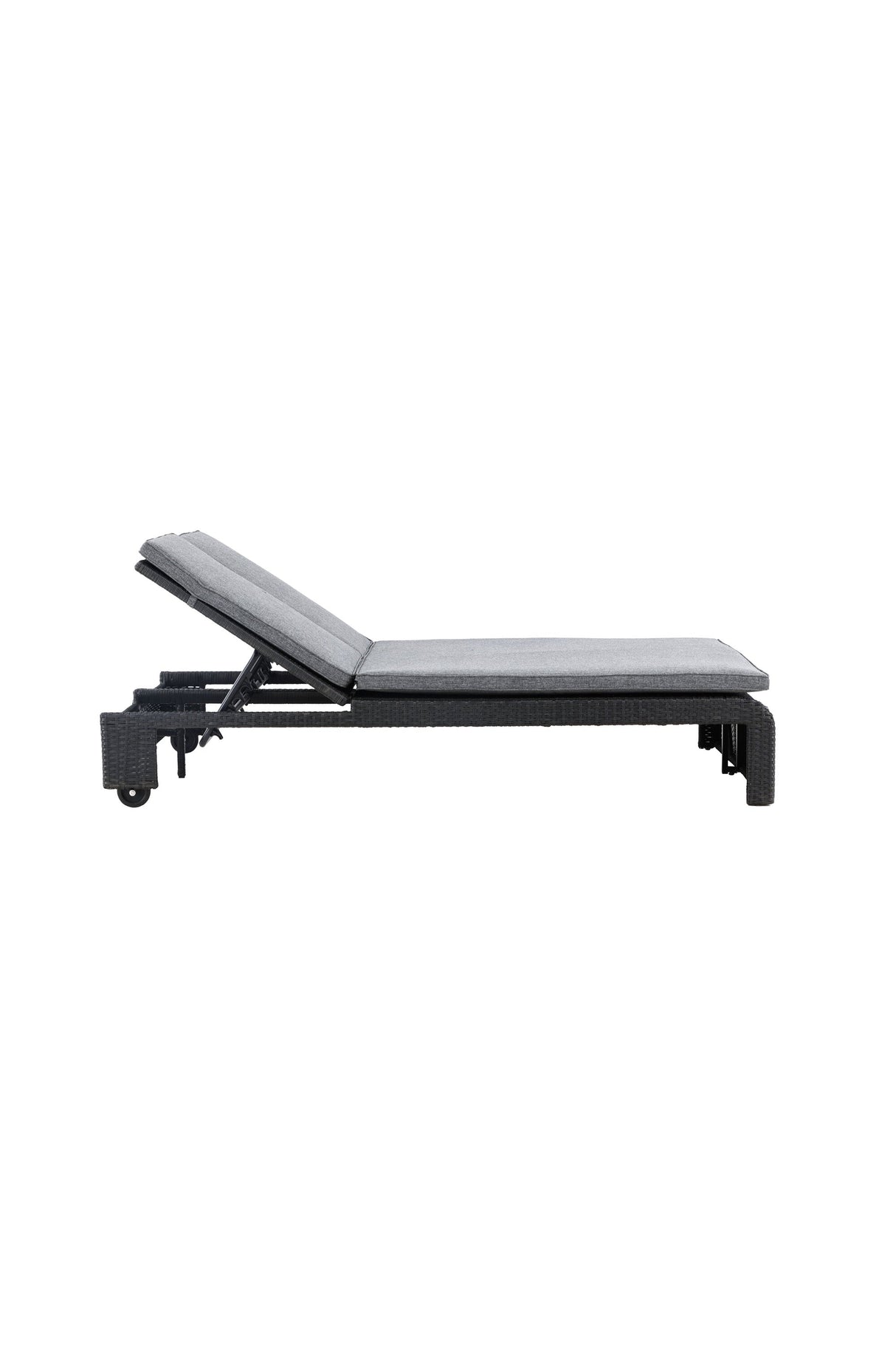 London Outdoor Sun - Lounge - schwarz/Weidengeflecht - Outdoor Sun - Lounges - ALVAHOME