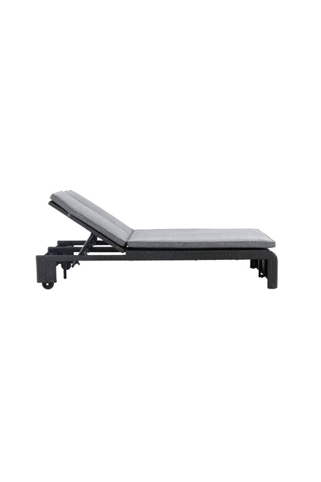 London Outdoor Sun - Lounge - schwarz/Weidengeflecht - Outdoor Sun - Lounges - ALVAHOME