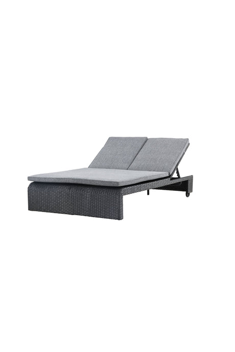 London Outdoor Sun - Lounge - schwarz/Weidengeflecht - Outdoor Sun - Lounges - ALVAHOME