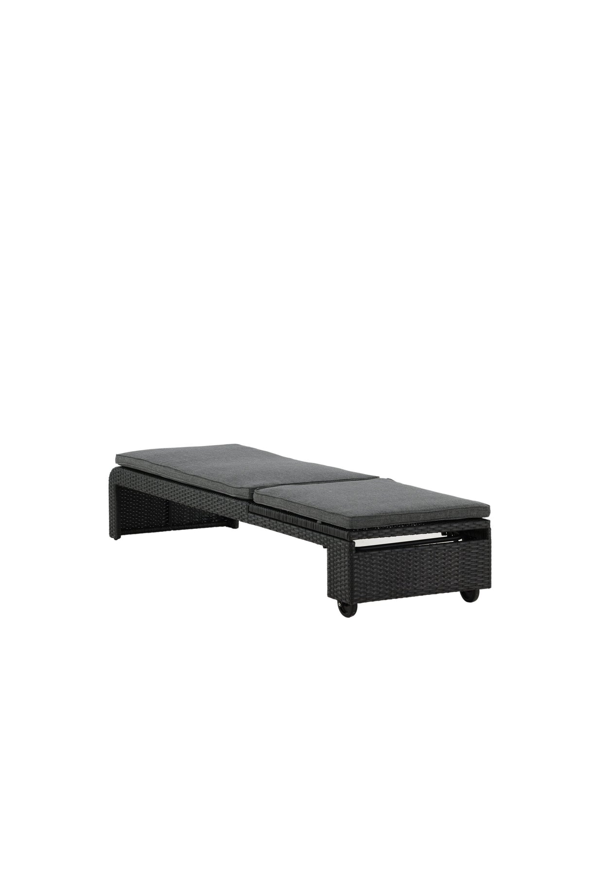 London Outdoor Sun - Lounge - schwarz/Weidengeflecht - Outdoor Sun - Lounges - ALVAHOME