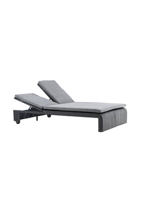 London Outdoor Sun - Lounge - schwarz/Weidengeflecht - Outdoor Sun - Lounges - ALVAHOME