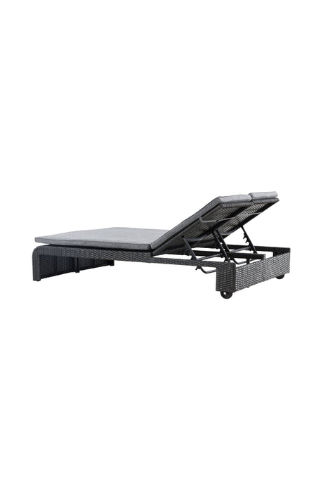 London Outdoor Sun - Lounge - schwarz/Weidengeflecht - Outdoor Sun - Lounges - ALVAHOME