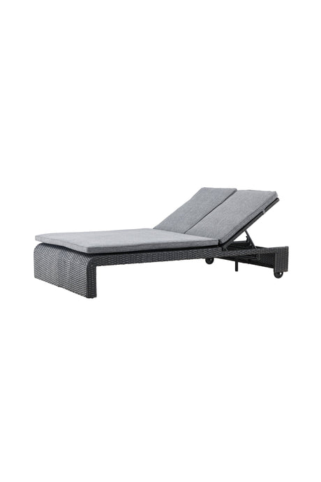 London Outdoor Sun - Lounge - schwarz/Weidengeflecht - Outdoor Sun - Lounges - ALVAHOME