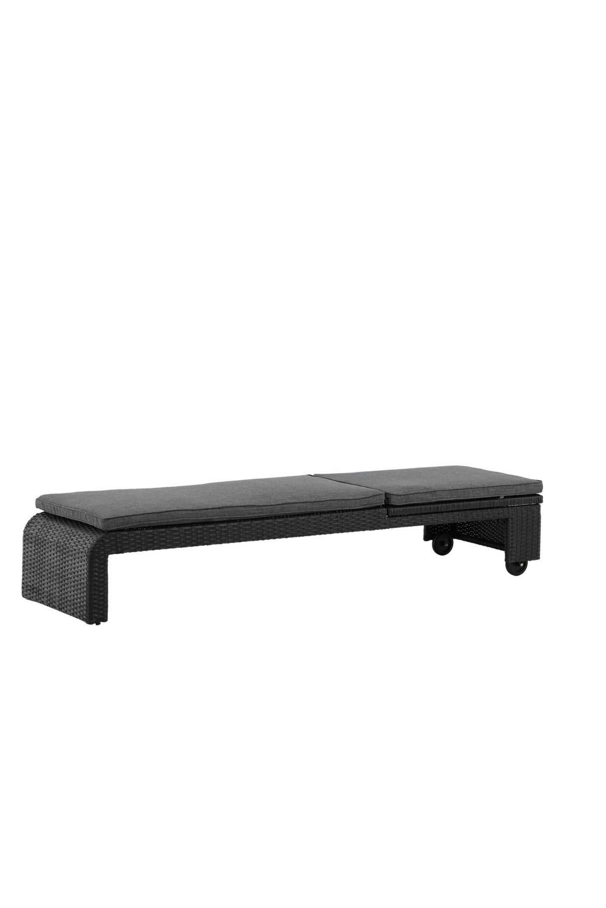 London Outdoor Sun - Lounge - schwarz/Weidengeflecht - Outdoor Sun - Lounges - ALVAHOME