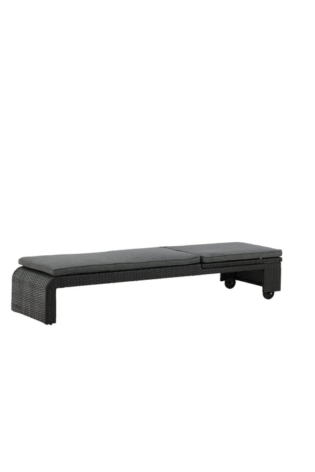 London Outdoor Sun - Lounge - schwarz/Weidengeflecht - Outdoor Sun - Lounges - ALVAHOME
