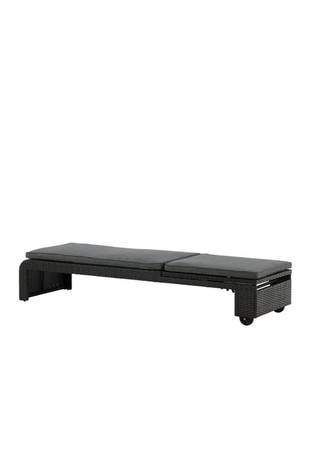 London Outdoor Sun - Lounge - schwarz/Weidengeflecht - Outdoor Sun - Lounges - ALVAHOME