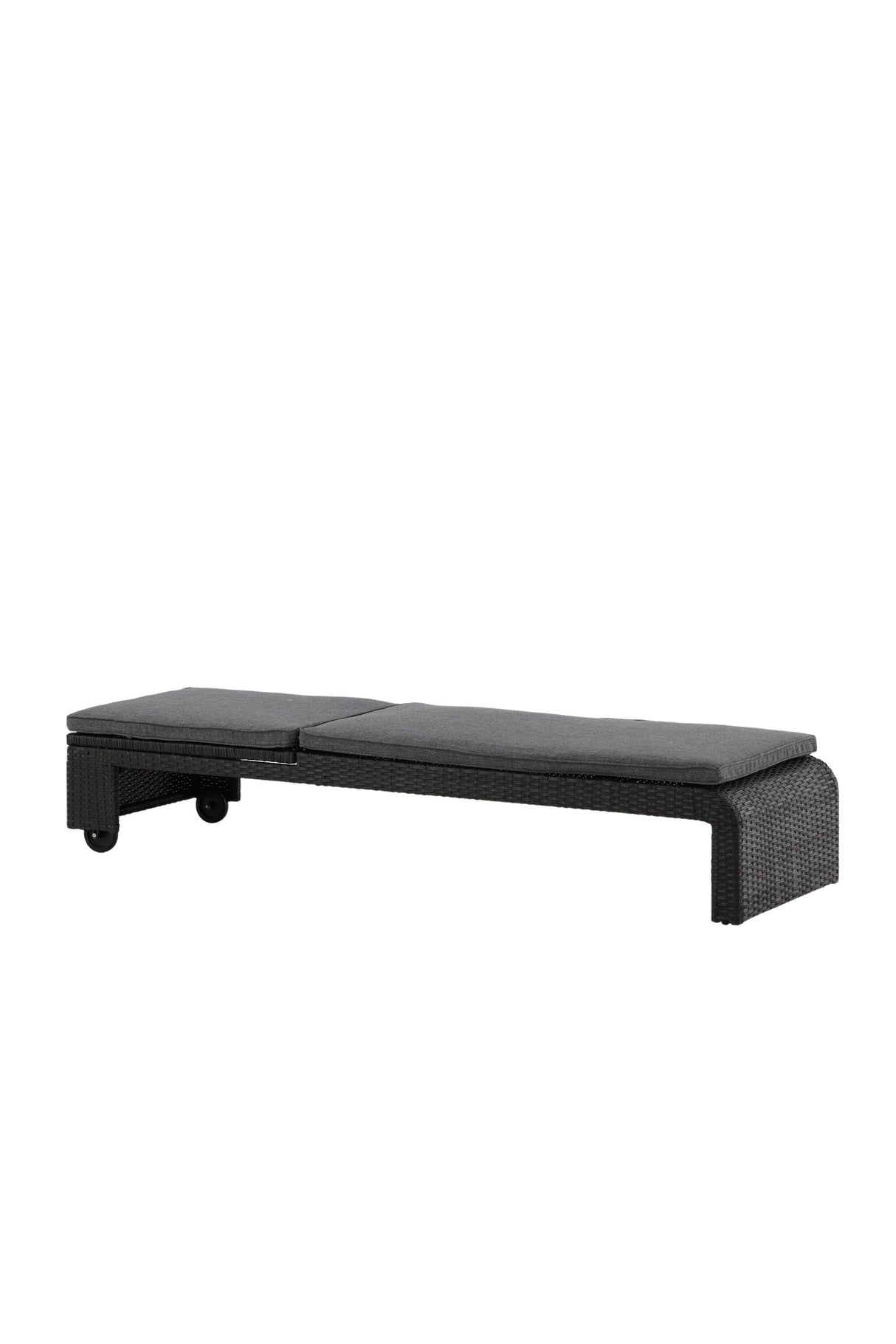 London Outdoor Sun - Lounge - schwarz/Weidengeflecht - Outdoor Sun - Lounges - ALVAHOME
