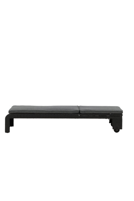 London Outdoor Sun - Lounge - schwarz/Weidengeflecht - Outdoor Sun - Lounges - ALVAHOME