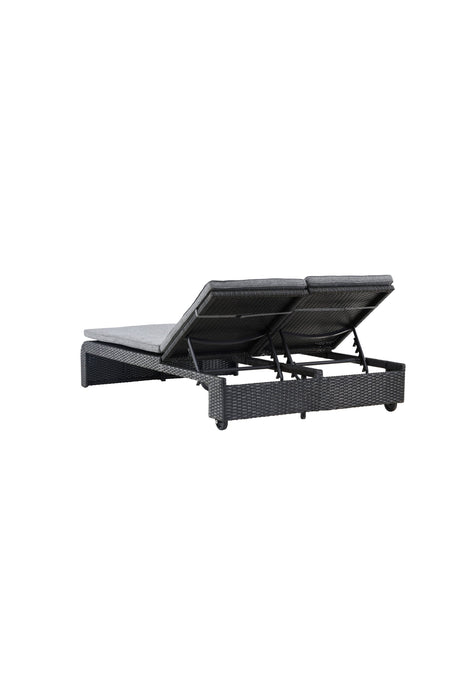 London Outdoor Sun - Lounge - schwarz/Weidengeflecht - Outdoor Sun - Lounges - ALVAHOME