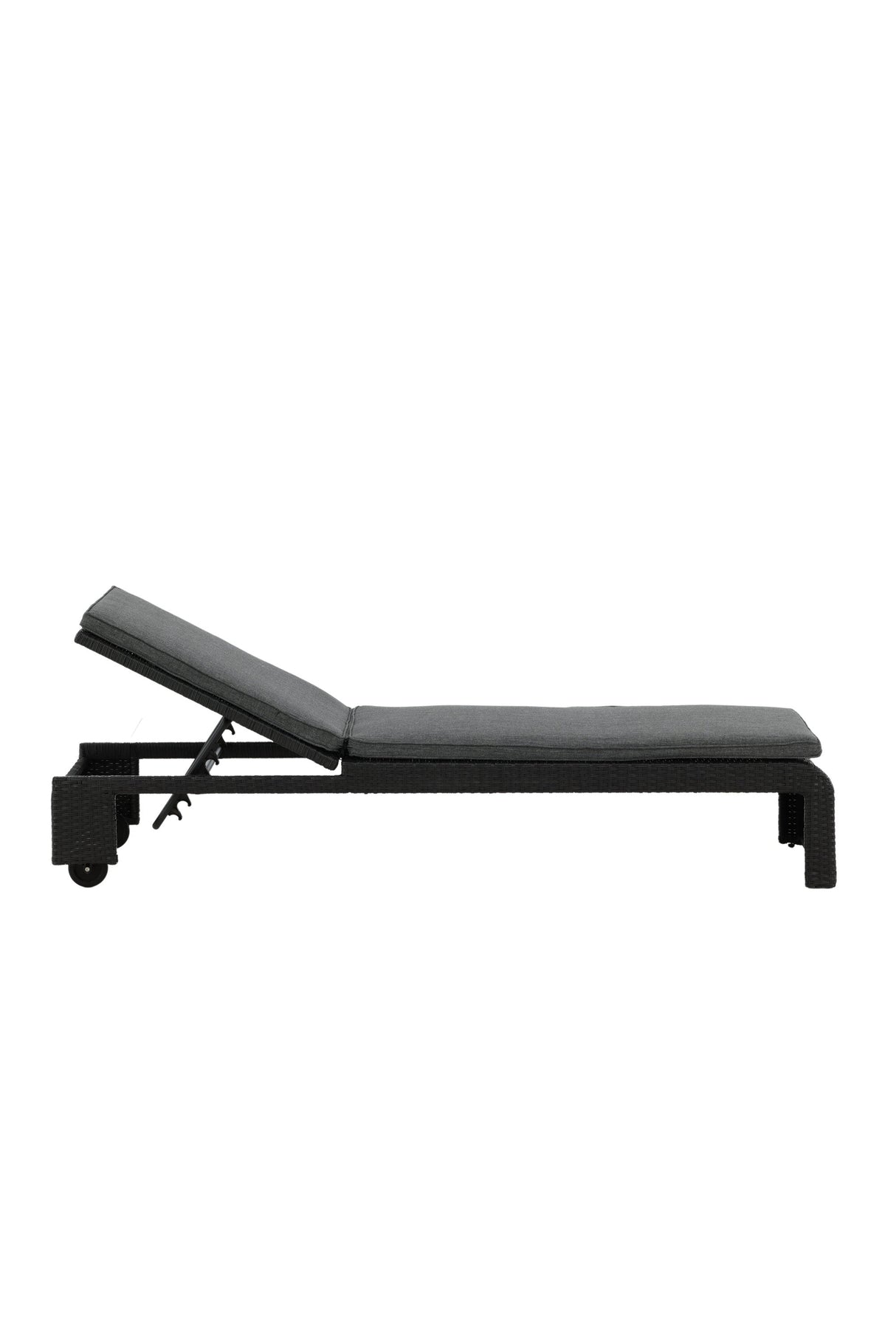 London Outdoor Sun - Lounge - schwarz/Weidengeflecht - Outdoor Sun - Lounges - ALVAHOME