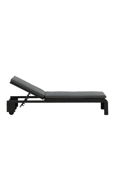 London Outdoor Sun - Lounge - schwarz/Weidengeflecht - Outdoor Sun - Lounges - ALVAHOME