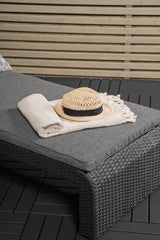 London Outdoor Sun - Lounge - schwarz/Weidengeflecht - Outdoor Sun - Lounges - ALVAHOME
