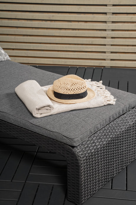 London Outdoor Sun - Lounge - schwarz/Weidengeflecht - Outdoor Sun - Lounges - ALVAHOME