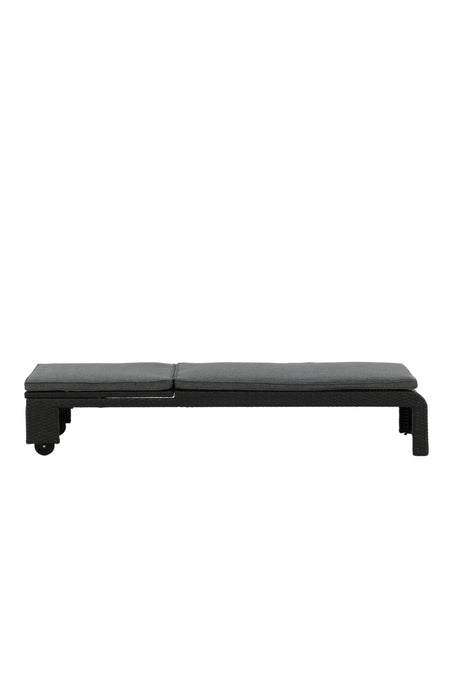 London Outdoor Sun - Lounge - schwarz/Weidengeflecht - Outdoor Sun - Lounges - ALVAHOME