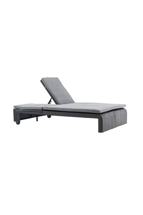 London Outdoor Sun - Lounge - schwarz/Weidengeflecht - Outdoor Sun - Lounges - ALVAHOME