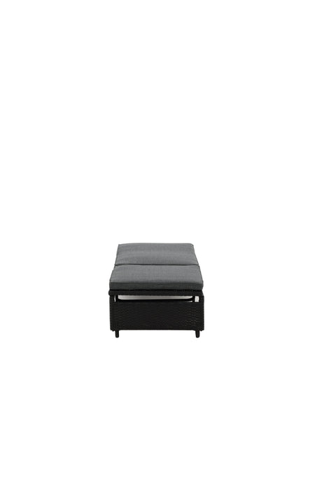 London Outdoor Sun - Lounge - schwarz/Weidengeflecht - Outdoor Sun - Lounges - ALVAHOME