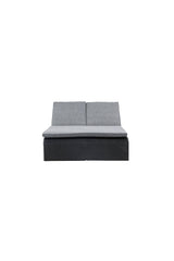 London Outdoor Sun - Lounge - schwarz/Weidengeflecht - Outdoor Sun - Lounges - ALVAHOME