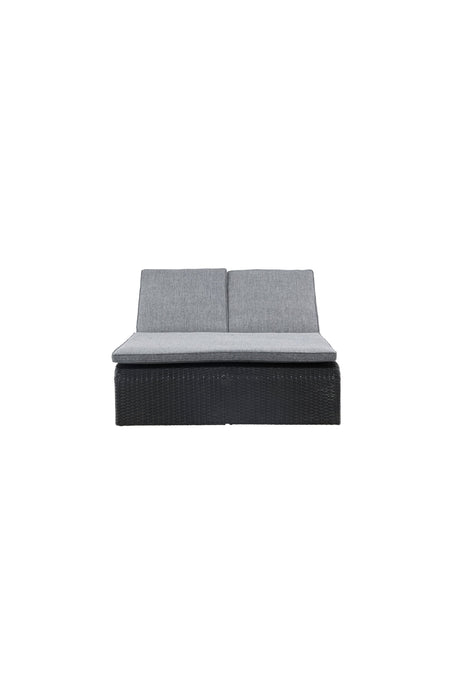 London Outdoor Sun - Lounge - schwarz/Weidengeflecht - Outdoor Sun - Lounges - ALVAHOME