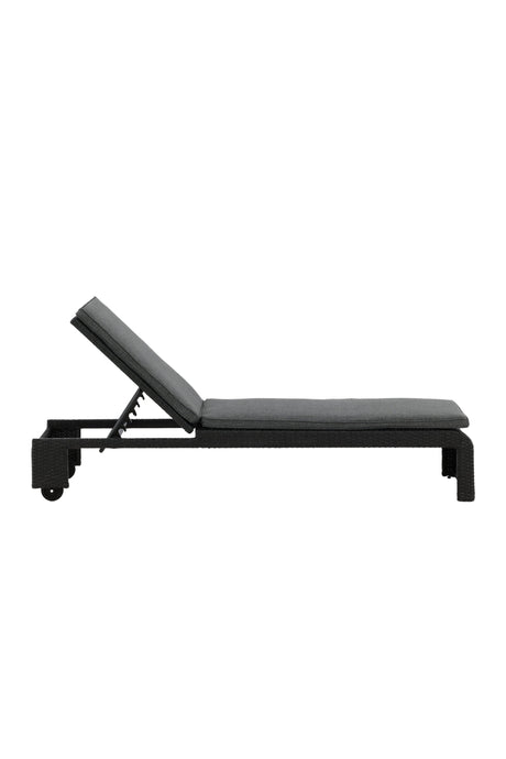 London Outdoor Sun - Lounge - schwarz/Weidengeflecht - Outdoor Sun - Lounges - ALVAHOME