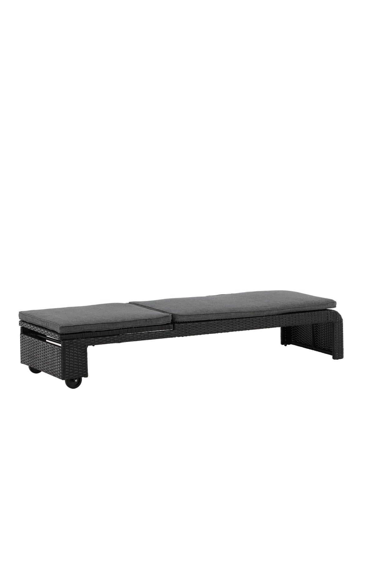 London Outdoor Sun - Lounge - schwarz/Weidengeflecht - Outdoor Sun - Lounges - ALVAHOME
